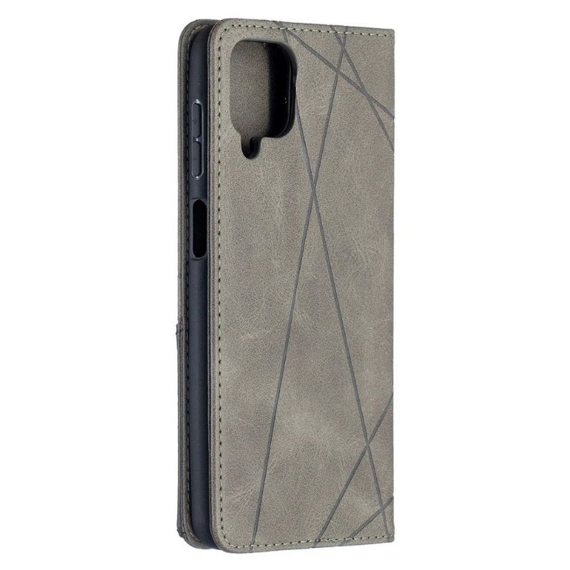 Flipové Pouzdro Na Samsung Galaxy A12 Kožený Držák Na Karty Ve Stylu Célinia