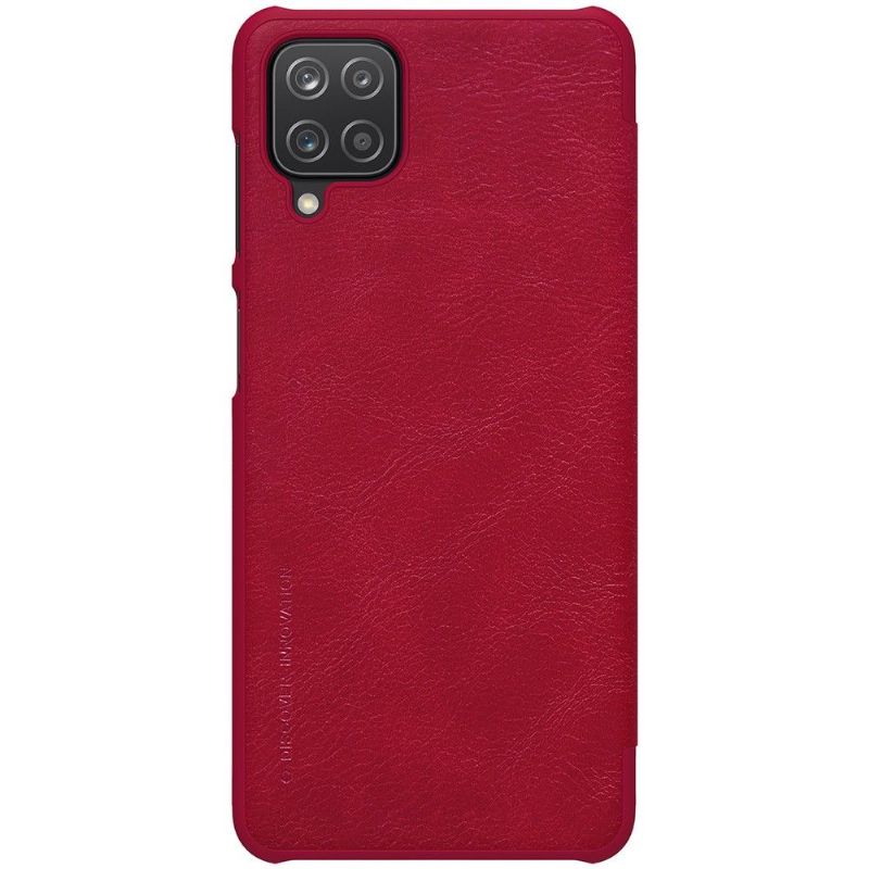Flipové Pouzdro Na Samsung Galaxy A12 Kožený Efekt Řady Qin