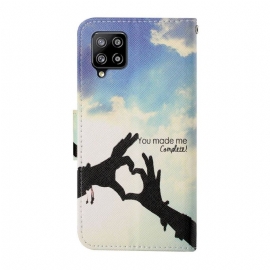Flipové Pouzdro Na Samsung Galaxy A12 Udělal Jsi Mě Kompletní