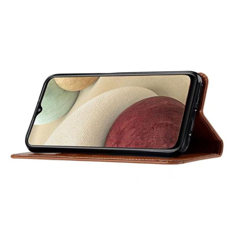 Flipové Pouzdro Na Samsung Galaxy A12 Pouzdro Z Umělé Kůže