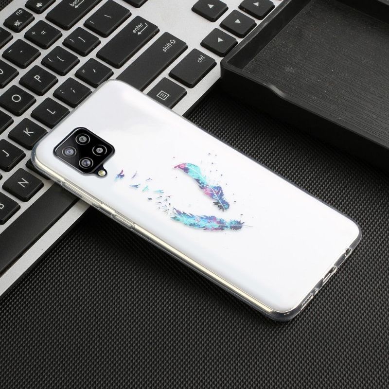 Kryt Na Samsung Galaxy A12 Peří A Ptáci