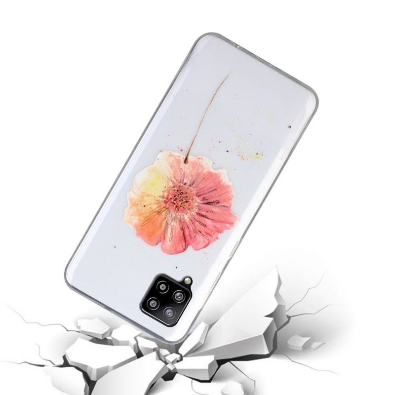 Kryty Na Mobil Na Samsung Galaxy A12 Květina Akvarelu