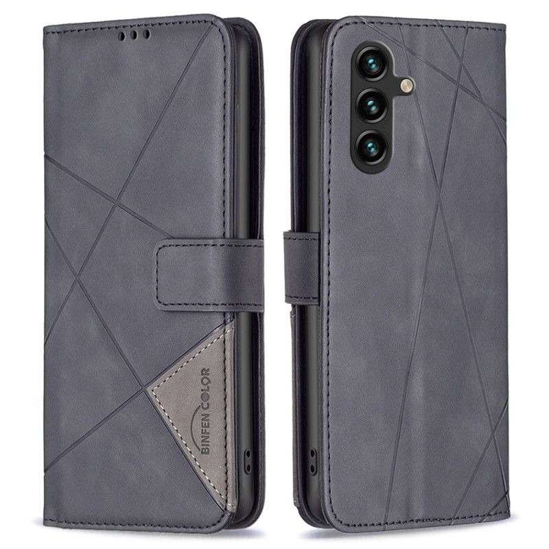 Kožené Pouzdro Folio Samsung Galaxy A55 5g Diamanty Binfen Barva
