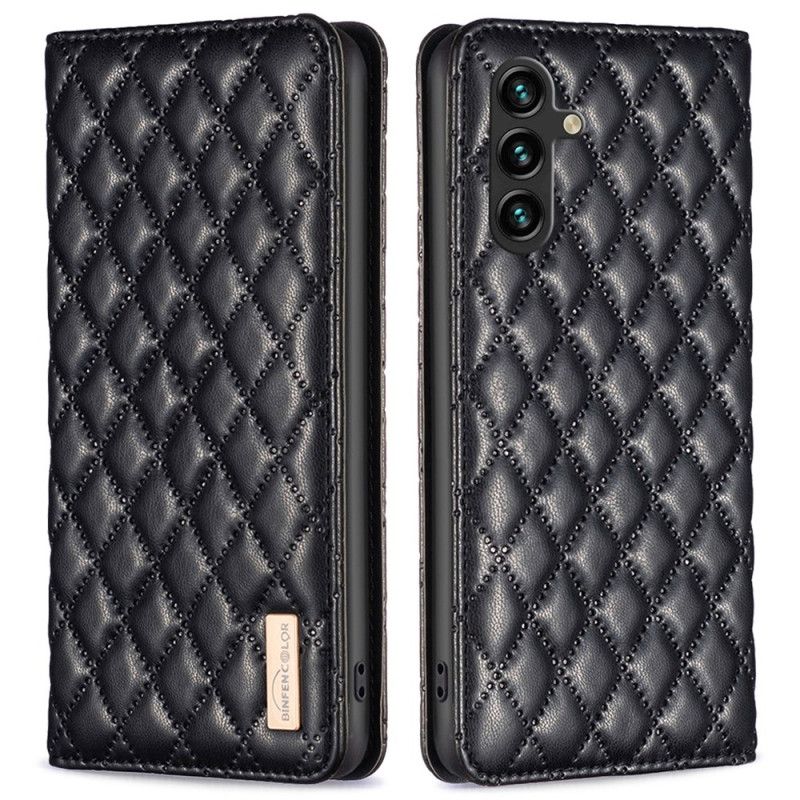 Kožené Pouzdro Samsung Galaxy A55 5g Kryty Na Mobil Prošívaná Binfen Color