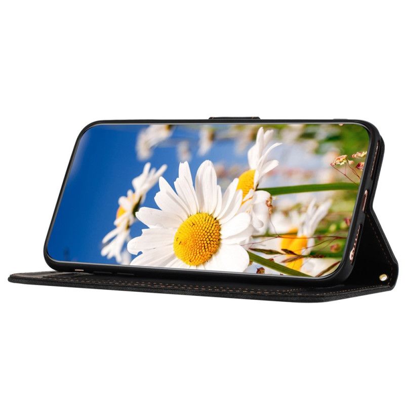 Kožený Kryt Na Samsung Galaxy A55 5g Květinový Vzor S Páskem