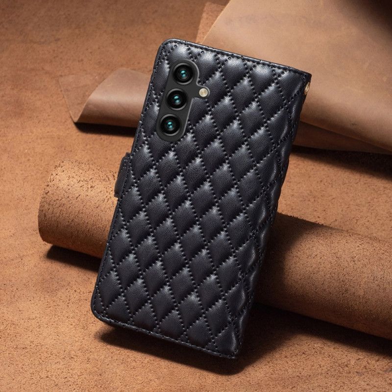 Kožený Kryt Na Samsung Galaxy A55 5g Prošívaná Binfen Color