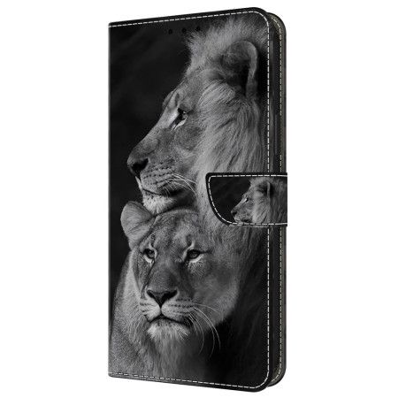 Kožený Kryt Samsung Galaxy A55 5g Pár Lvů