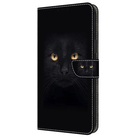 Kožený Kryt Samsung Galaxy A55 5g Černá Kočka
