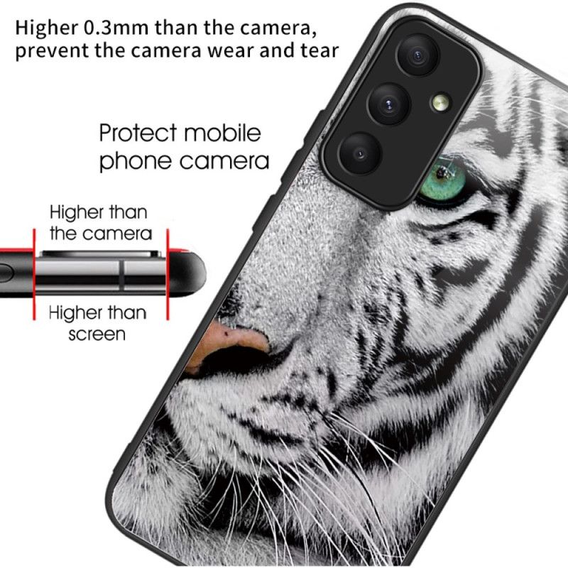 Kryt Na Samsung Galaxy A55 5g Tvrzené Sklo White Tiger