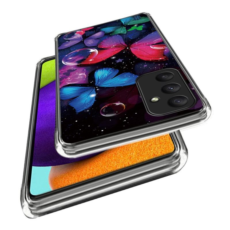Kryt Samsung Galaxy A55 5g Barevní Motýli
