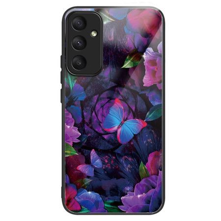 Kryt Samsung Galaxy A55 5g Barevní Motýli Z Tvrzeného Skla