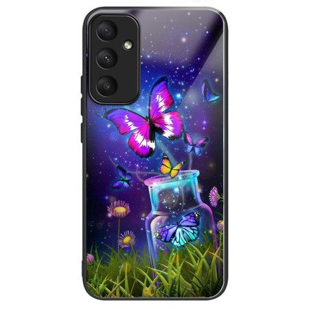 Kryt Samsung Galaxy A55 5g Láhev A Motýl Z Tvrzeného Skla