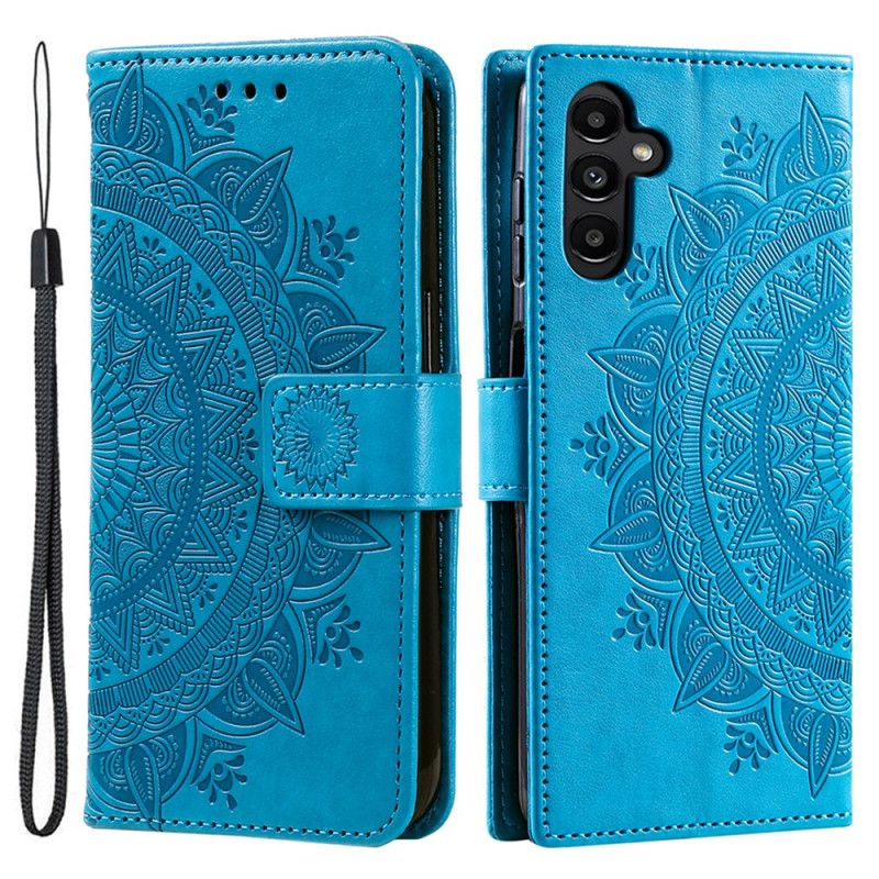 Peněženková Pouzdra Samsung Galaxy A55 5g Kryty Na Mobil Mandala Sun S Popruhem