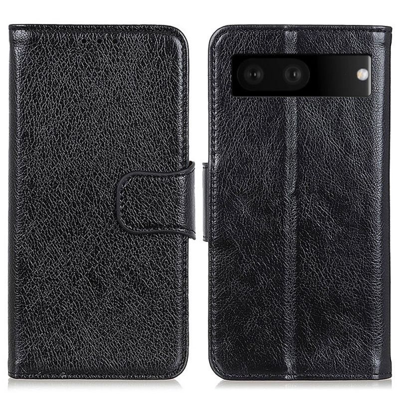 Flipové Pouzdro Na Google Pixel 7 Dělená Kůže Nappa