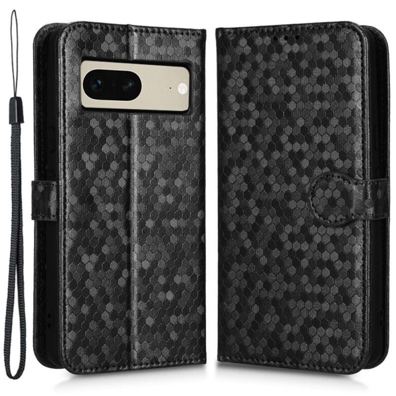 Flipové Pouzdro Na Google Pixel 7 Na Lana 3d Strappy Design