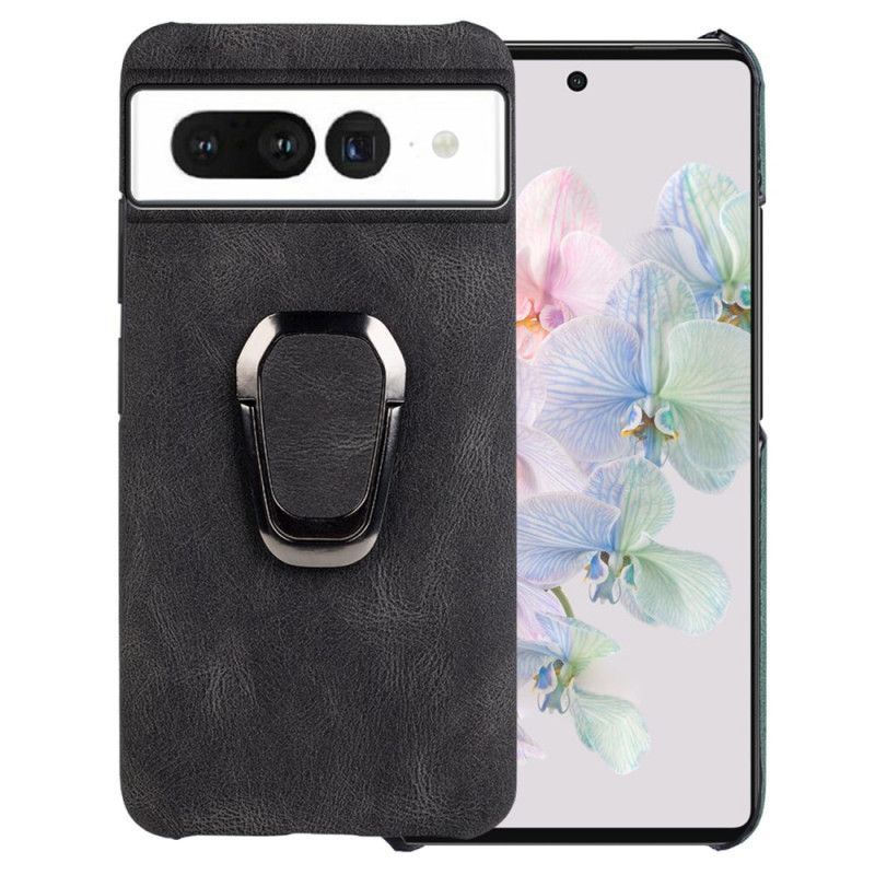 Kryt Na Google Pixel 7 Držák Na Prsten S Koženým Efektem