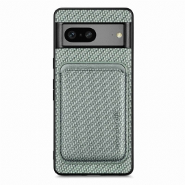 Kryt Na Google Pixel 7 Odnímatelný Držák Karet Z Uhlíkových Vláken
