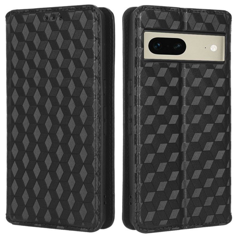 Kryty Na Mobil Na Google Pixel 7 Flipové Pouzdro 3d Kostky