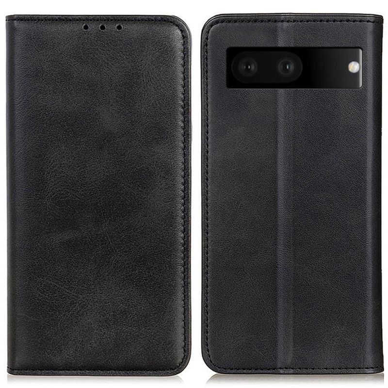 Kryty Na Mobil Na Google Pixel 7 Flipové Pouzdro Klasická Dělená Kůže