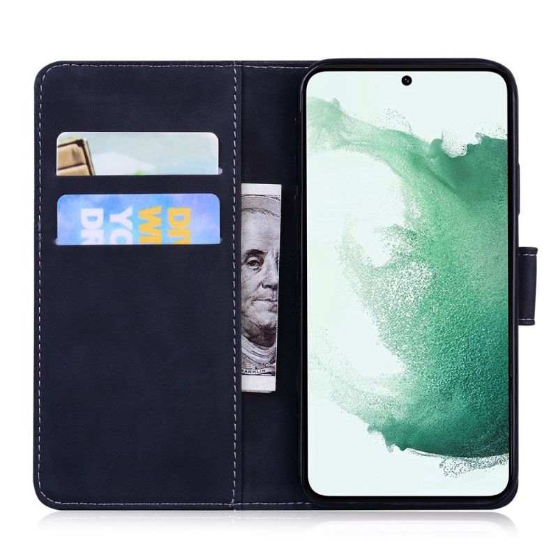 Flipové Pouzdro Na Samsung Galaxy M33 5G Reliéfní Tygr