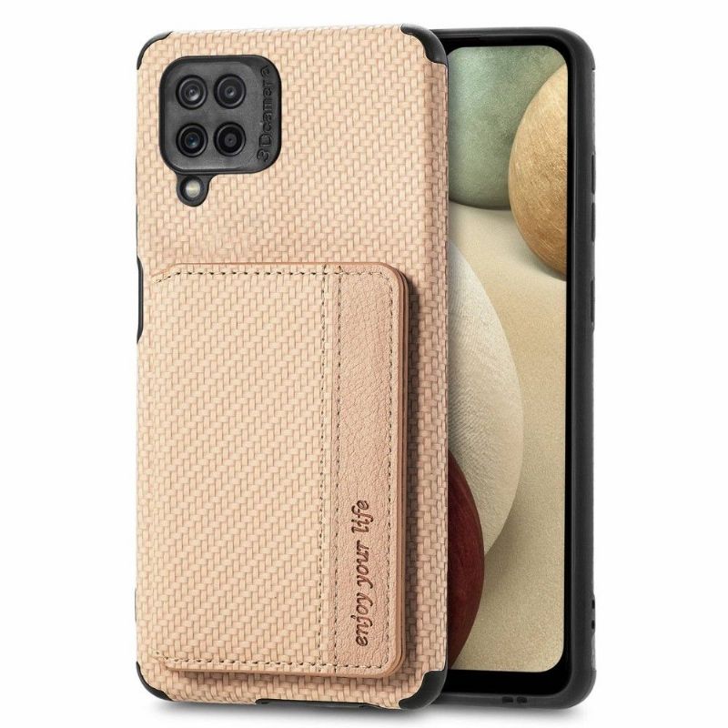 Kryt Na Samsung Galaxy M33 5G Funkce Podpory Držáku Karbonových Karet