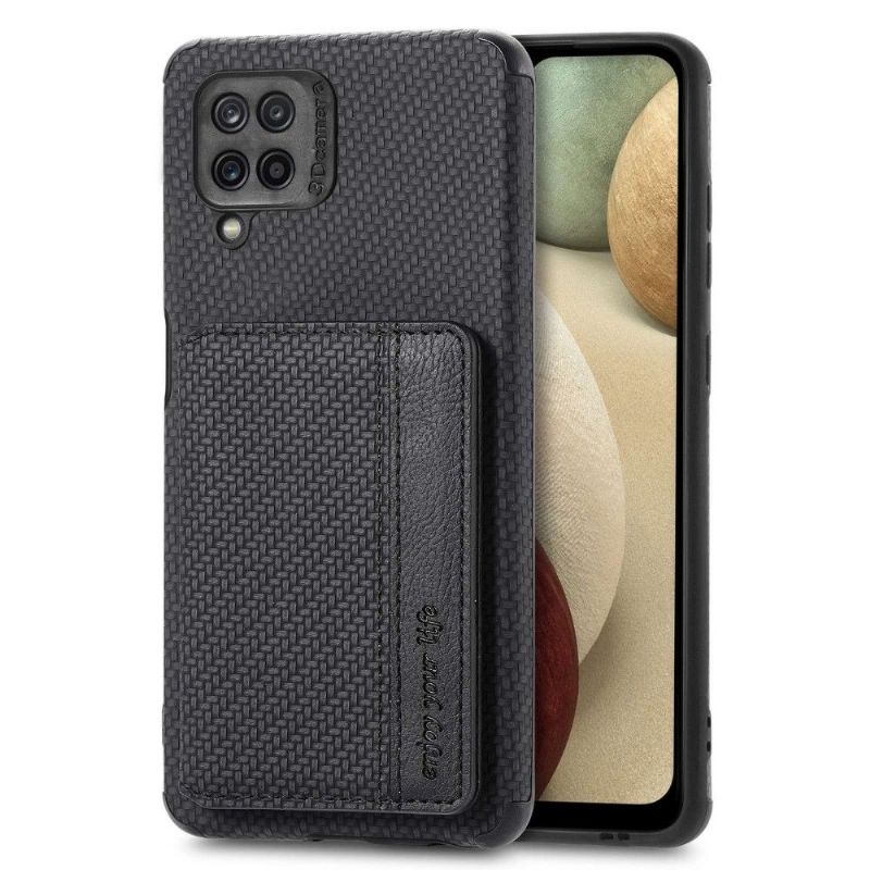 Kryt Na Samsung Galaxy M33 5G Funkce Podpory Držáku Karbonových Karet