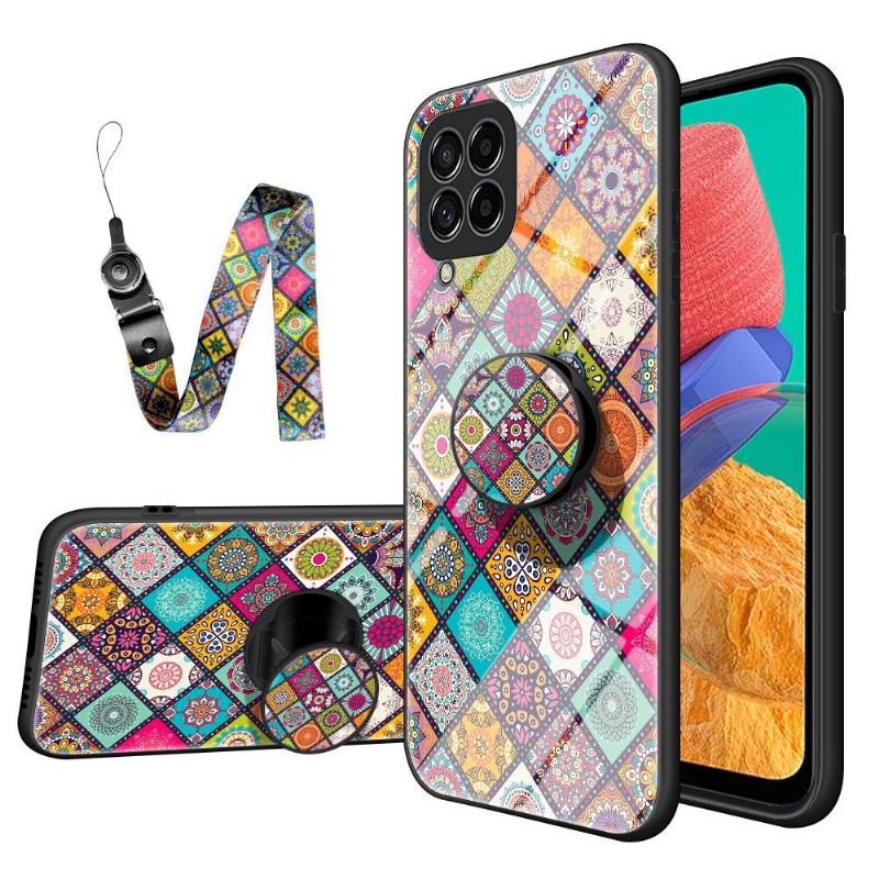 Kryt Na Samsung Galaxy M33 5G Mandalový Kaleidoskop Se Stojanem