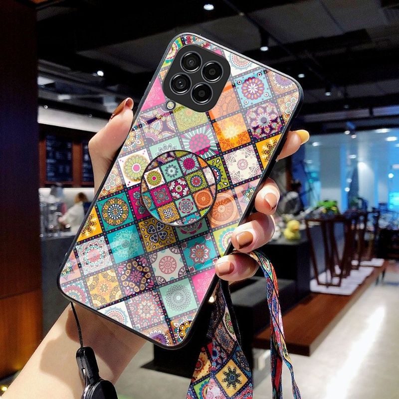 Kryt Na Samsung Galaxy M33 5G Mandalový Kaleidoskop Se Stojanem