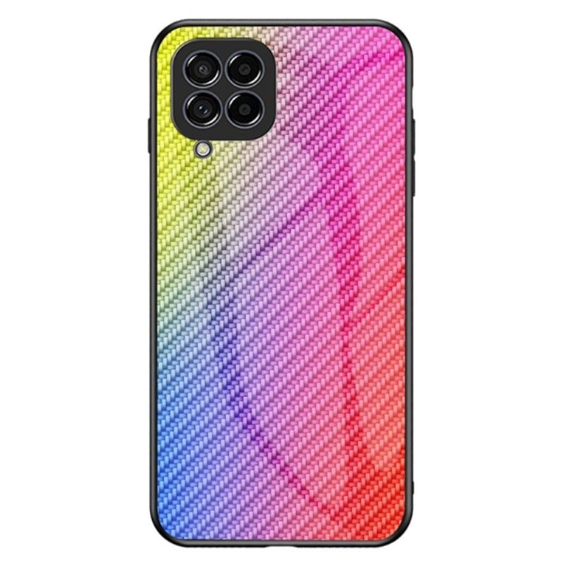 Kryt Na Samsung Galaxy M33 5G Tvrzené Sklo Ve Stylu Uhlíkových Vláken