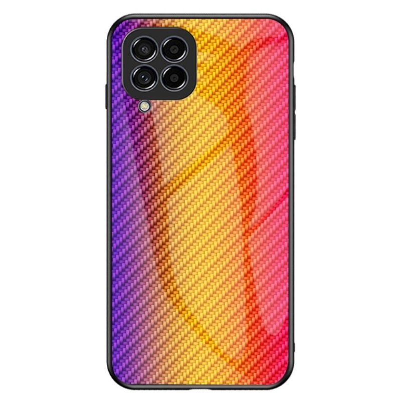 Kryt Na Samsung Galaxy M33 5G Tvrzené Sklo Ve Stylu Uhlíkových Vláken
