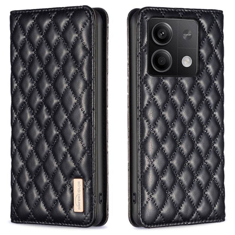 Kožené Pouzdro Folio Na Xiaomi Redmi Note 13 5g Prošívaná Binfen Barva