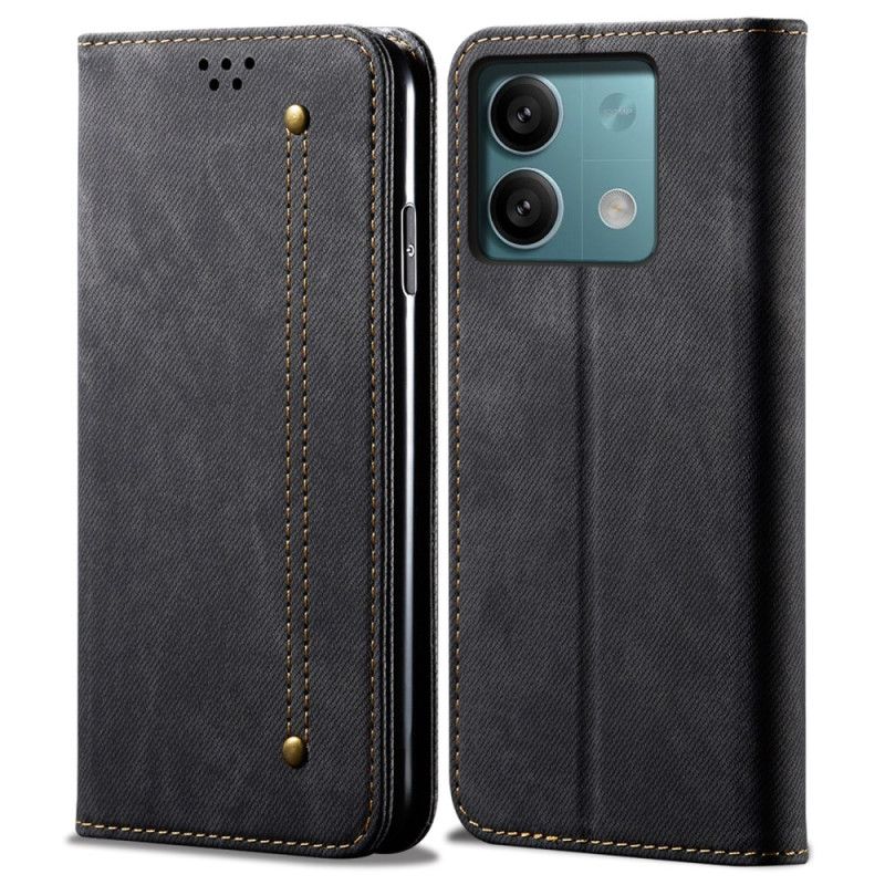 Kožené Pouzdro Folio Xiaomi Redmi Note 13 5g Jeanns Látka