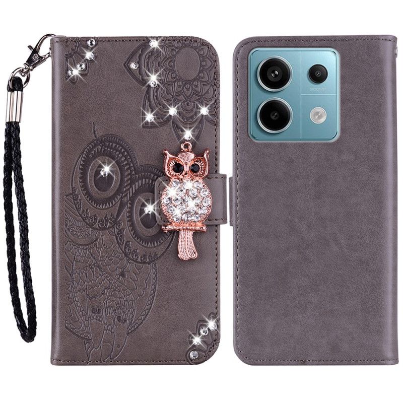 Kožený Kryt Xiaomi Redmi Note 13 5g Bižuterie Sova