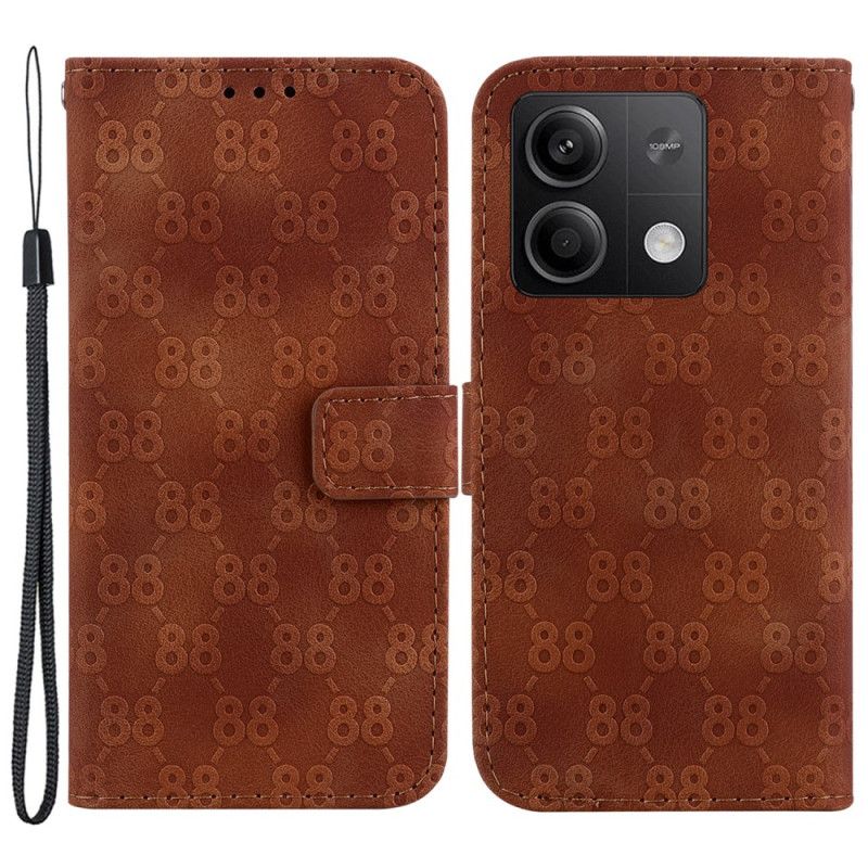Kožený Kryt Xiaomi Redmi Note 13 5g Design 88 S Popruhem
