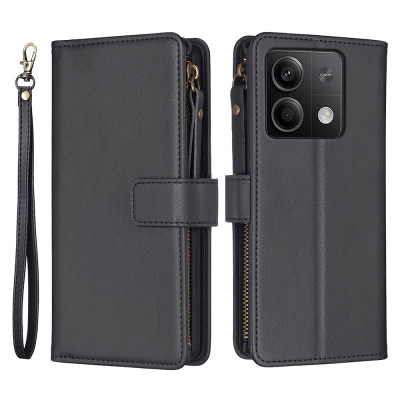 Kožený Kryt Xiaomi Redmi Note 13 5g Kabelka Z Umělé Kůže S Popruhem
