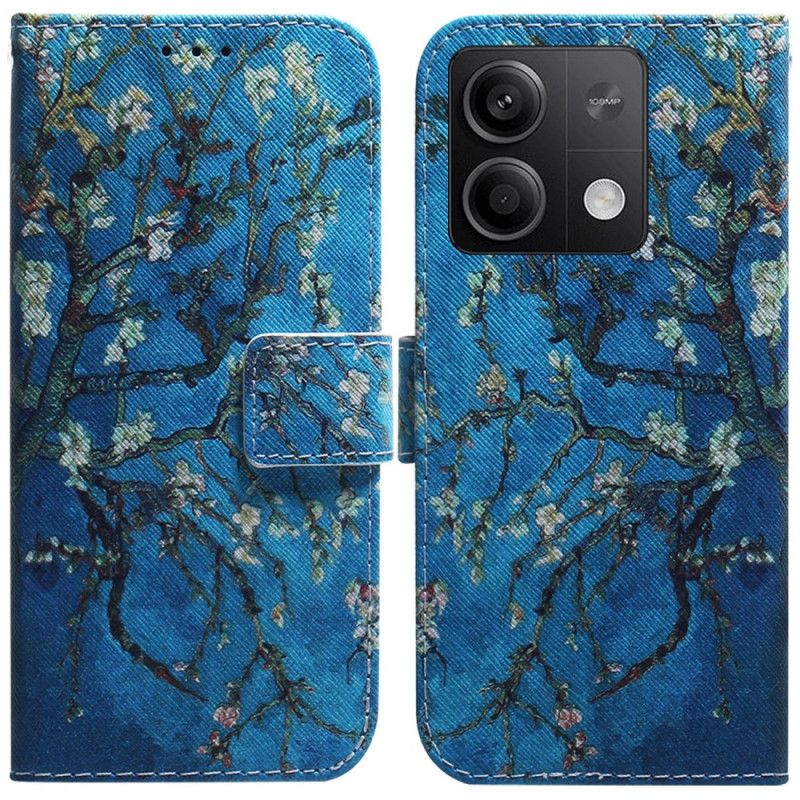 Kožený Kryt Xiaomi Redmi Note 13 5g Květy Meruněk