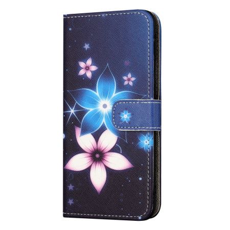 Kožený Kryt Xiaomi Redmi Note 13 5g Lunární Květiny S Popruhem