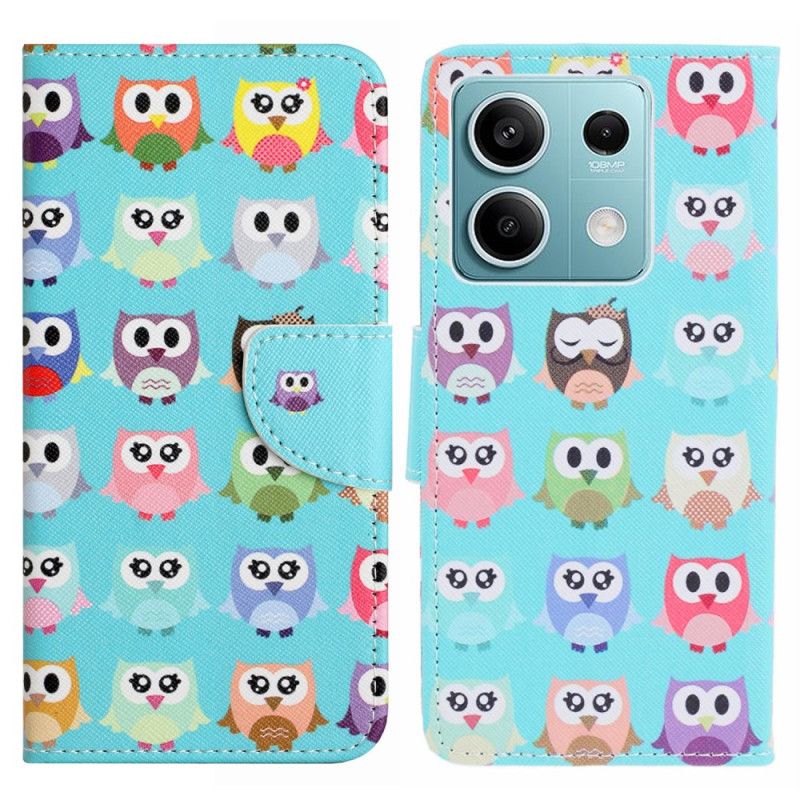 Kožený Kryt Xiaomi Redmi Note 13 5g Sovy