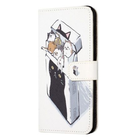 Kožený Kryt Xiaomi Redmi Note 13 5g Tanga Cats