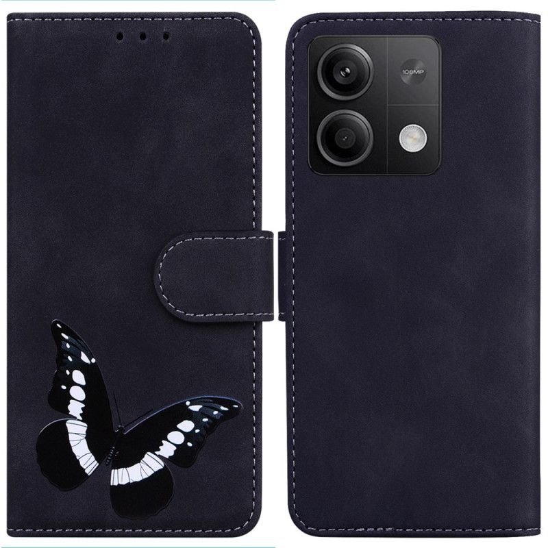 Kožený Kryt Xiaomi Redmi Note 13 5g Vzor Motýla