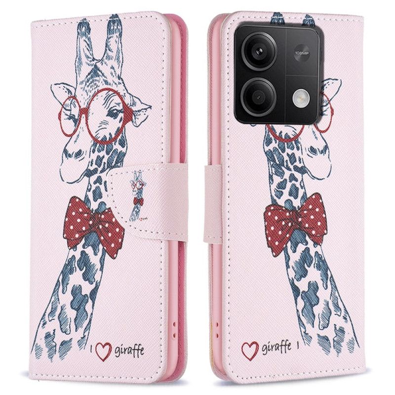 Kožený Kryt Xiaomi Redmi Note 13 5g Žirafa Intello