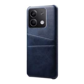 Kryt Xiaomi Redmi Note 13 5g Kožený Držák Karet S Efekty