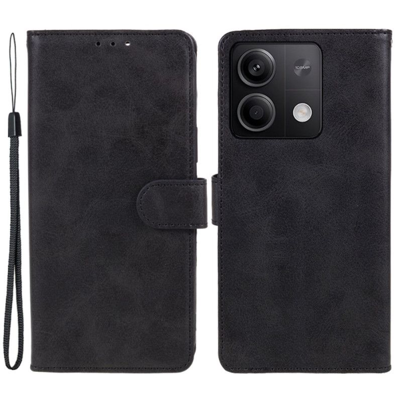 Peněženková Pouzdra Xiaomi Redmi Note 13 5g Kryty Na Mobil Kožený Efekt S Páskem