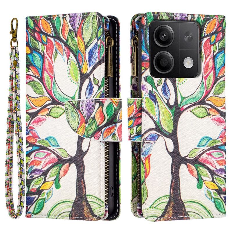 Peněženková Pouzdra Xiaomi Redmi Note 13 5g Kryty Na Mobil Peněženka Tree Of Life S Popruhem