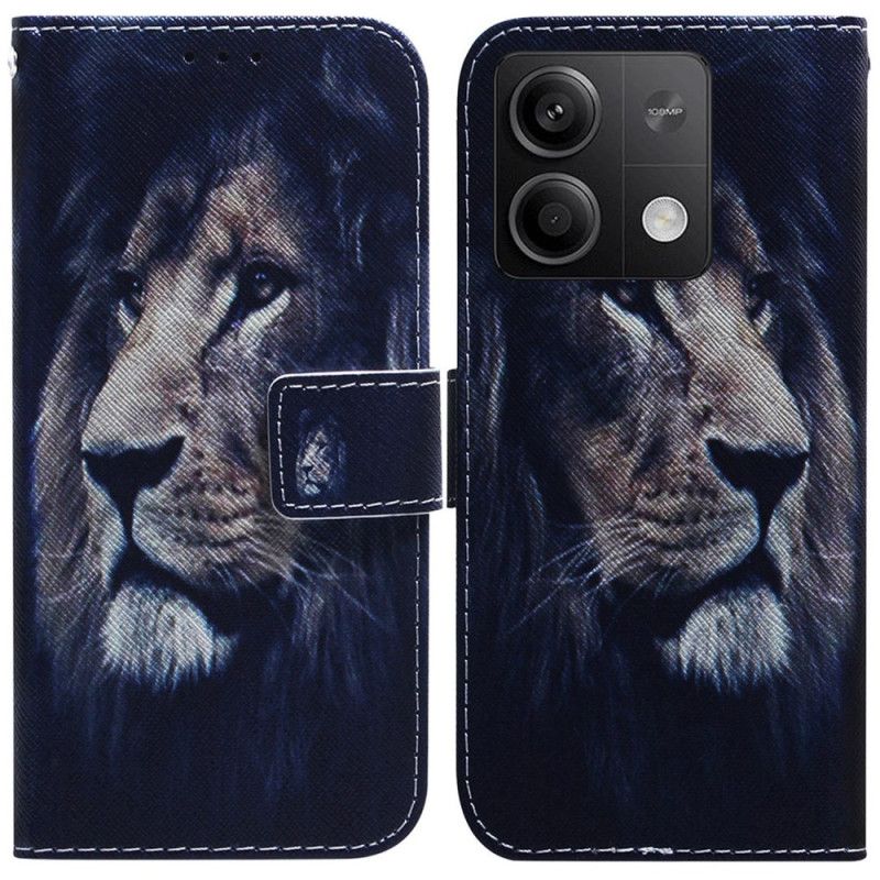 Peněženková Pouzdra Xiaomi Redmi Note 13 5g Kryty Na Mobil Snící Lev