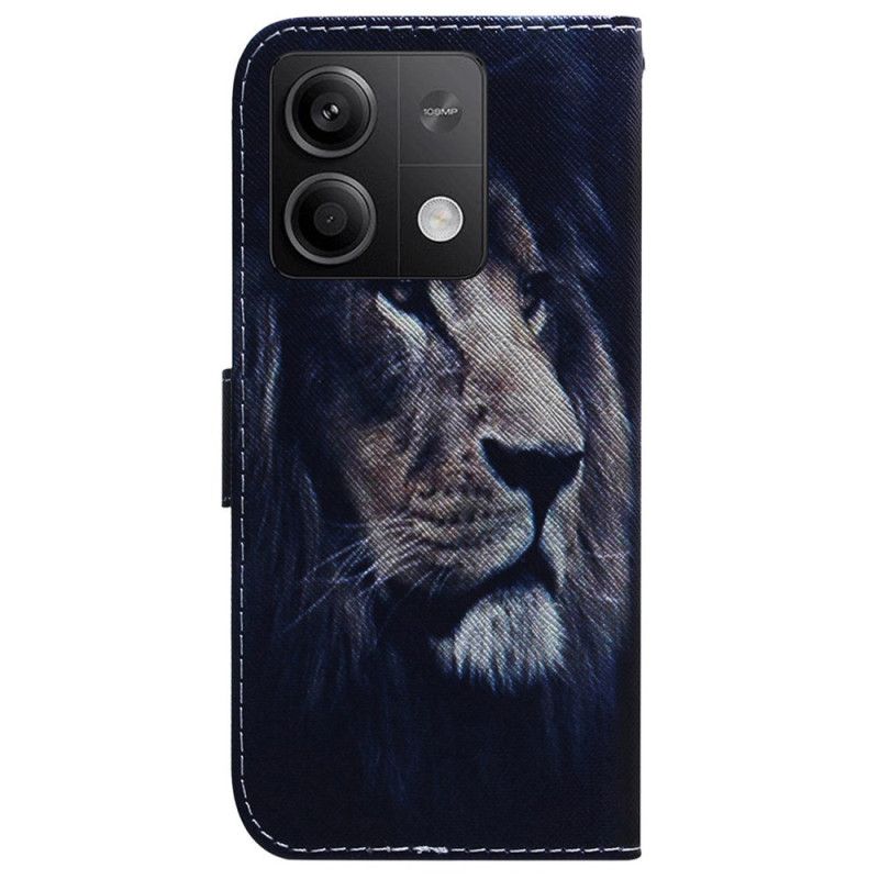 Peněženková Pouzdra Xiaomi Redmi Note 13 5g Kryty Na Mobil Snící Lev
