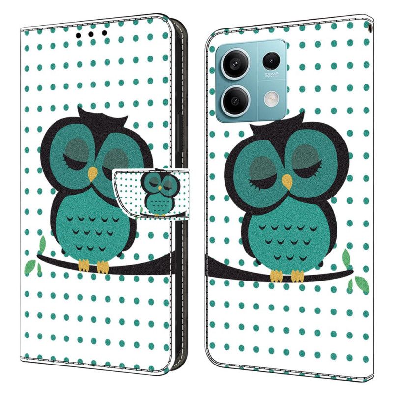 Peněženková Pouzdra Xiaomi Redmi Note 13 5g Spící Sova