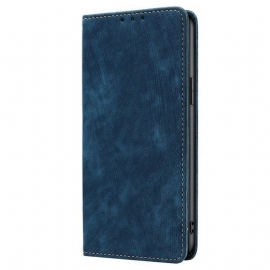 Kožené Pouzdro Folio Na Vivo V50 5g Vintage Semišový Efekt