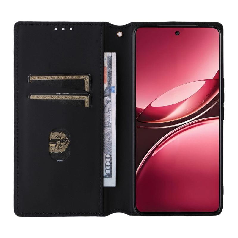 Kožené Pouzdro Vivo V50 5g Kryty Na Mobil S Potištěným Diamantovým Vzorem