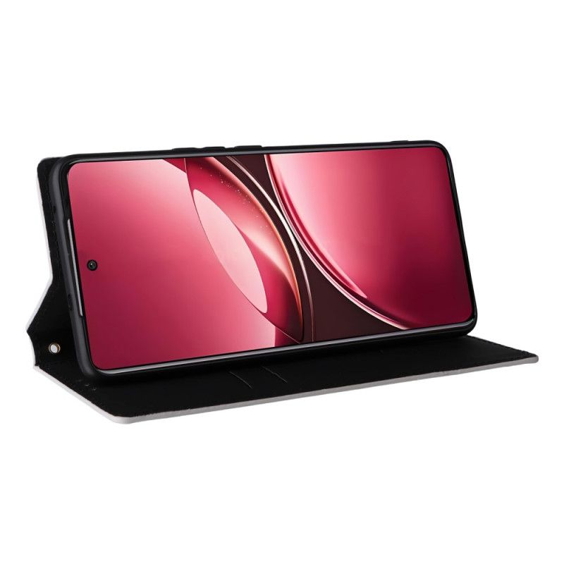 Kožené Pouzdro Vivo V50 5g Kryty Na Mobil S Potištěným Diamantovým Vzorem